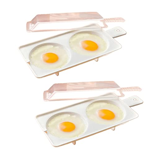 2 Pack Microwave Egg Poacher, Egg Cooker Poacher with 2 ...