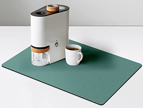 GOLENER Coffee Maker Mat For Countertops, Absorbent, Washable, Reversible Microfiber ...