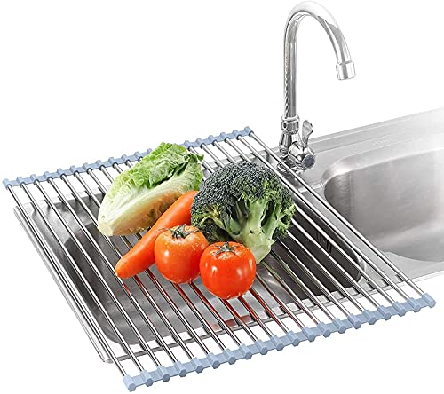 Seropy Roll Up Dish Drying Rack Over The Sink for ...