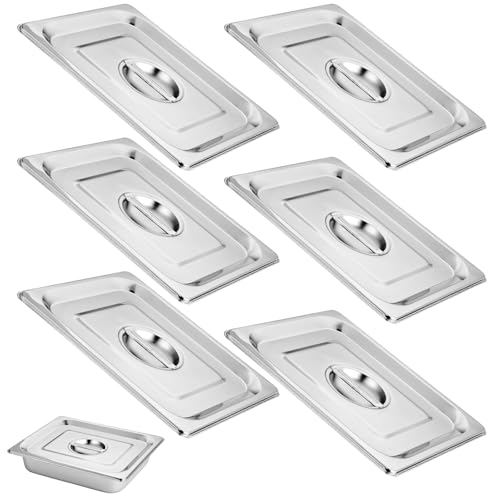 Joyibay 6 PCS Steam Table Pan Lids, 13 x 10.6 ...