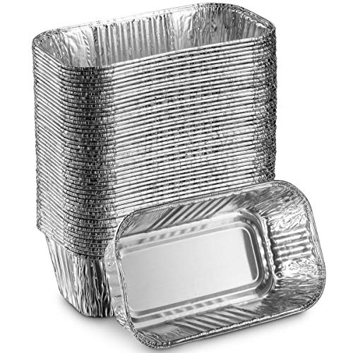 MontoPack Aluminum Disposable Loaf Pans | Deep Standard Size 6