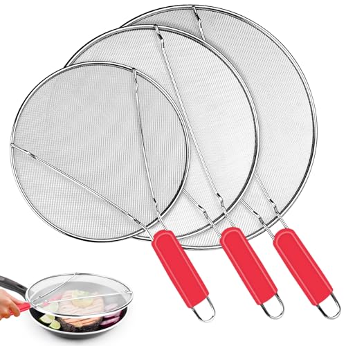 Stainless Steel Splatter Screen for Frying Pan - 9.8