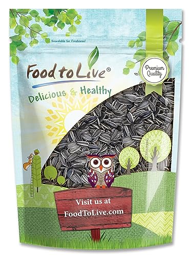 Food to Live Raw Sunflower Seeds in Shell, 6 Ounces ...