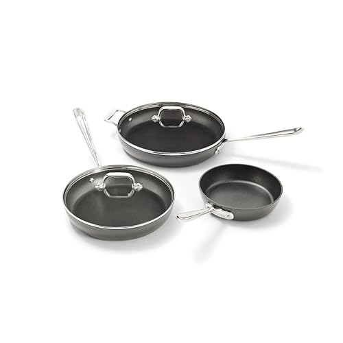 All-Clad HA1 Hard Anodized Fry Pan Set