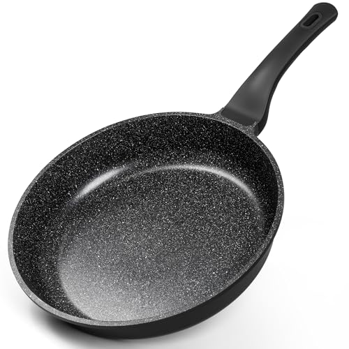 MICHELANGELO Frying Pans Nonstick - Large Non Stick Frying Pan 12 Inch | Ease of Cleaning, All Stovetops Compatible, Built to Last, Stay-Cool Handle