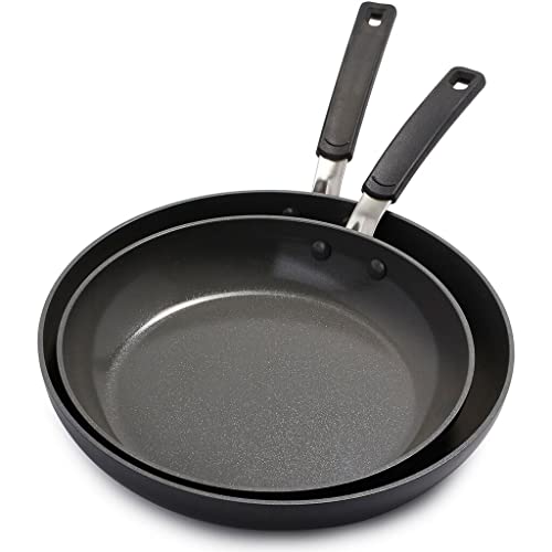 GreenPan Levels Stackable – Conjunto de frigideiras antiaderentes rígidas anodizadas ...