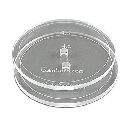 CAKESAFE – 2-4.5” Clear ¼” Acrylic Disks – Perfect Icing ...
