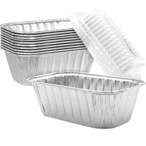 Chef-Grade Thick 6 x 3.75 in Foil Loaf Pans w/Lids ...