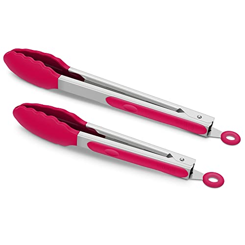 2 Pack Silicone Kitchen Tongs – 9