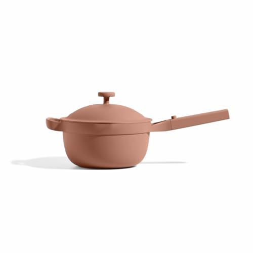Our Place Mini Perfect Pot | 2.5 Qt Ceramic Pot with Lid & Spatula | Patented 8-in-1, PFAS-Free Nonstick, Non-Toxic Cookware | Induction & Oven-Safe up to 450°F | Spice