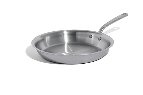 Made In Cookware - Padella in Acciaio Inossidabile da 30,48 cm - Prodotto in Italia - Rivestimento in Acciaio Inossidabile a 5 Strati - Pentole Professionali - Compatibile con Induzione