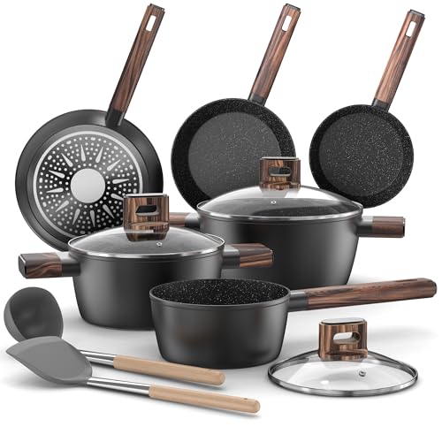 Topbooc 11-Piece Induction Cookware Set