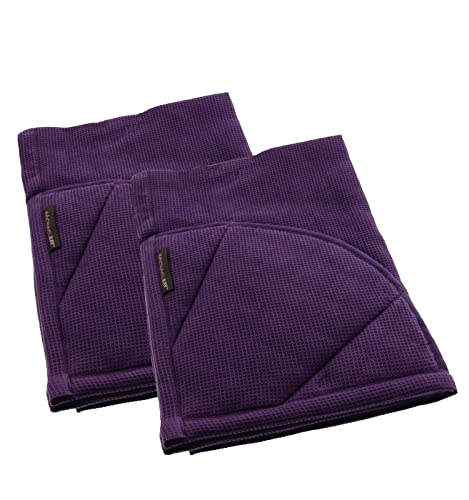 Rachael Ray Moppine Towel, 2pk - 2-in-1 Kitchen Towel and Pot Holder with 2 Heat Resistant Pockets to Grip Hot Cookware, Bakeware-Absorbent Kitchen Towels Perfect for Drying Dishes and Hands, Lavender