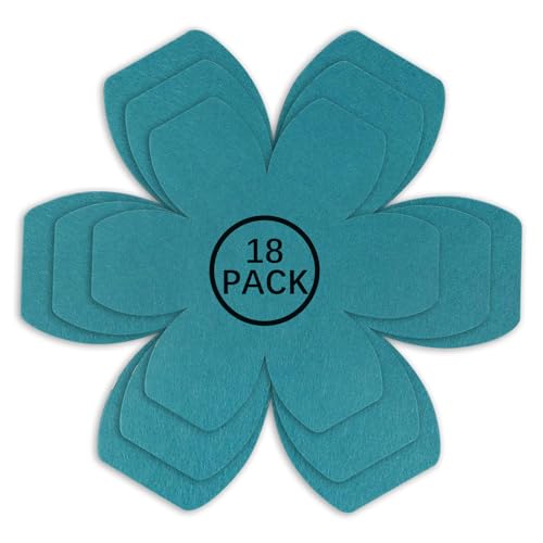 Pan Protectors for Stacking,Set of 18 and 3 Different Size,Larger Thicker Felt cookware Protectors,Pot and Pan Protectors,Cyan Pot Separators Protectors for Stacking and Protecting Your Cookware