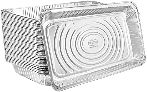 Aluminum Pans Full Size, Large Disposable Roasting & Baking Pan, 21