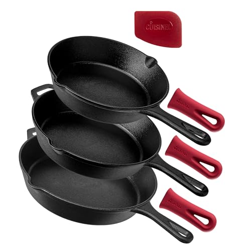 Cast Iron Skillet Set -...