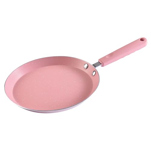 YIKANGHENG Small Frying Pan, 7 Inch Pink Iron Medical Stone ...