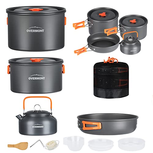Overmont 16pc Camping Cookware Mess...