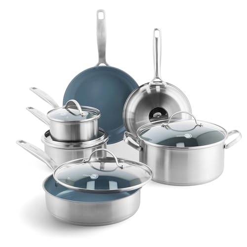 GreenPan Treviso 10 Piece Cookware...