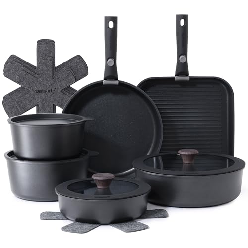 SENSARTE 17 Piece Pots and...
