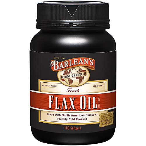 Barlean's Omega 3 6 9 Flaxseed Oil Supplements, Cold-Pressed Flax ...