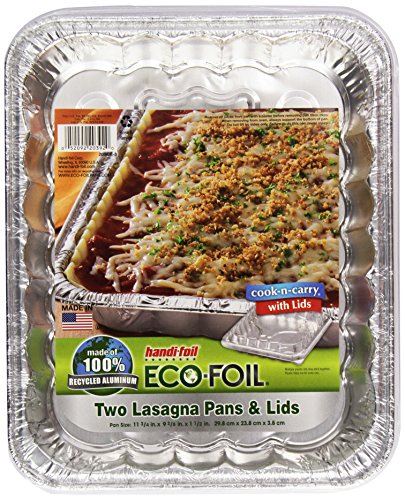 Handi Foil Cook-N-Carry Lasagna Pan, w/Lid, 2 ct
