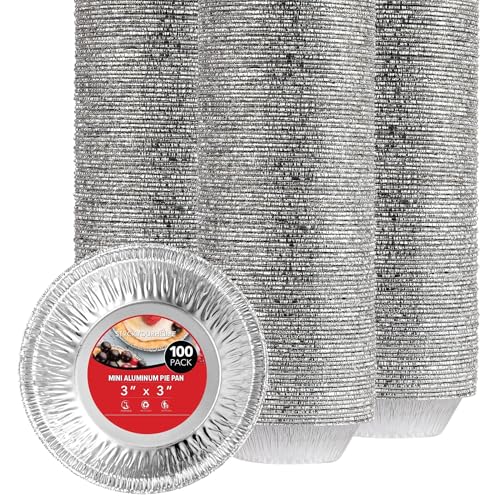 Stock Your Home 100 Count Aluminum Mini Pie Pans - ...