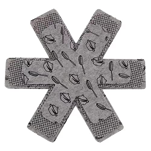 BOYAN Pot and Pan Protectors, Set of 12 and 3 Different Size, Cookware Protector Set/Felt Pots and Pans Divider Separator Pads Anti-Slip to Avoid Scratching or Marring When Stacking