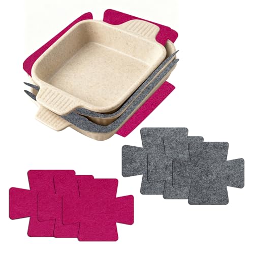 6 PCS Bakeware/Cookware Scratch Protectors, Felt Pan Protectors for Stacking,Scratch, ...