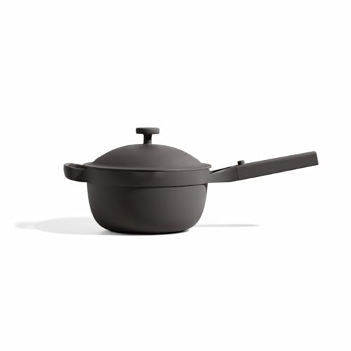 Our Place Mini Perfect Pot | Pentola in ceramica da 2,5 qt con coperchio e spatola | Pentole brevettate 8 in 1, antiaderenti e atossiche senza PFAS | Induzione e forno fino a 232 °C | Char