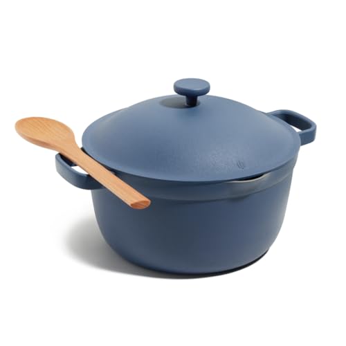 Our Place Perfect Pot - Padella antiaderente in ceramica con coperchio, 5,5 l, versatile per piano cottura e forno, per cuocere a vapore, brasare, arrostire, senza PTFE e PFOA, atossica, facile da