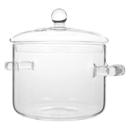 Glass Saucepan with Cover, 1400ml...