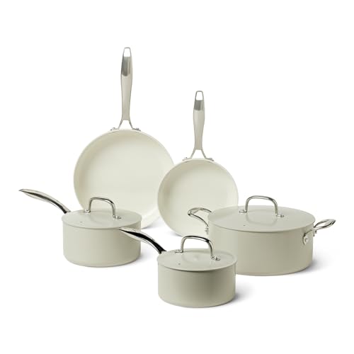 Amazon Basics Ceramic Nonstick Cookware,...