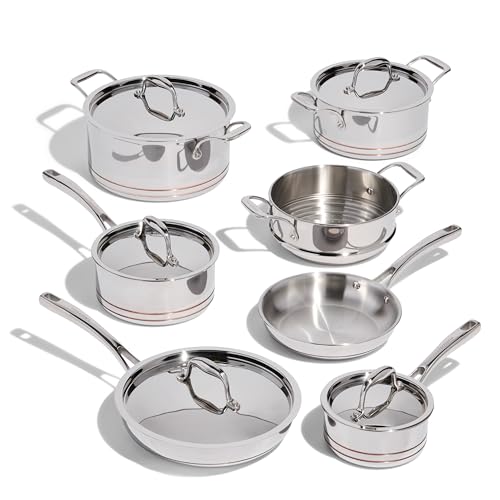 Lagostina Maestro 12-Piece 5-Ply Clad...