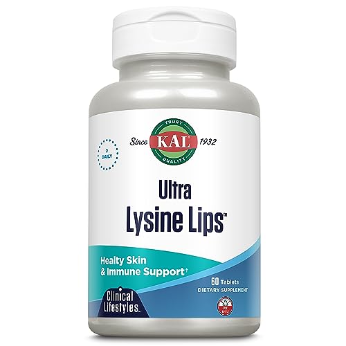 KAL Ultra Lysine Lips Supplement Tablets - 1500 mg of ...