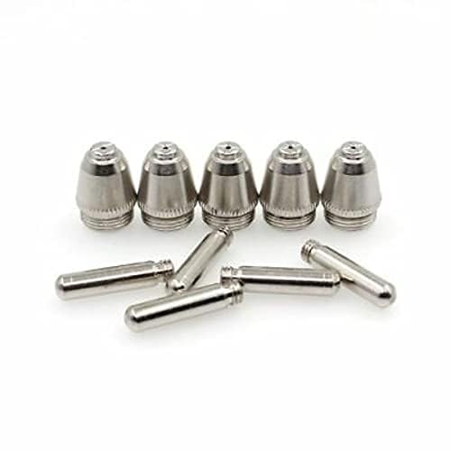 TECHNO TRONICS P-60 Plasma Cutting Consumable Cutter Torch Nozzle Tips Electrode (1.5 mm Nozzle + Electrode), Suitable for Cut 60-100 AMP