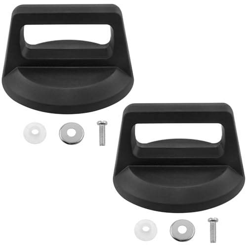 AYLIFU Crock Pot Lid Universal Pot Lid Lid Handle Replacement with Screws Black Bottom Diameter 78mm/3.07inch for Replacing Kitchen Cookware Pot Handles 2PCS