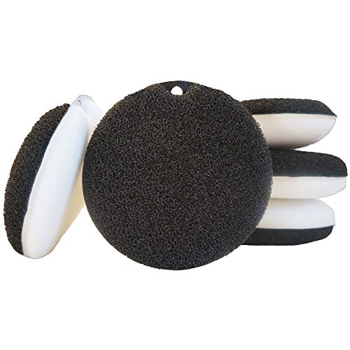 Kitchen Dish Washing Round Flexible Loofah Scrub Sponge Economical Non-Scratch ...
