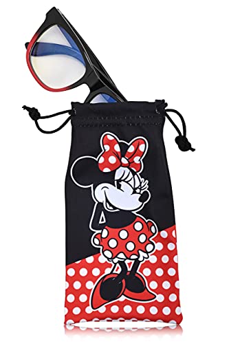 Minnie Mouse Blue Light Blocking Glasses with Pouch Computer Glasses ...