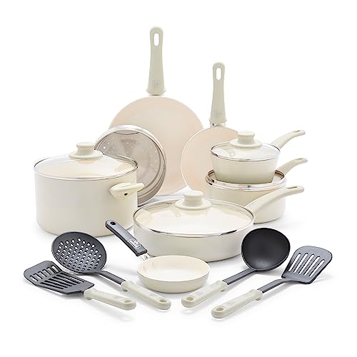 GreenLife Soft Grip 16 Piece Cookware Set