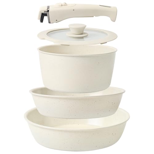 Tibbicc Ceramic Cookware Set 5 Pcs