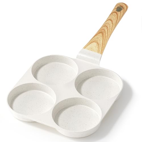GiPP Nonstick Egg Frying Pan, 4-Cup Granite Non Stick Omelette ...