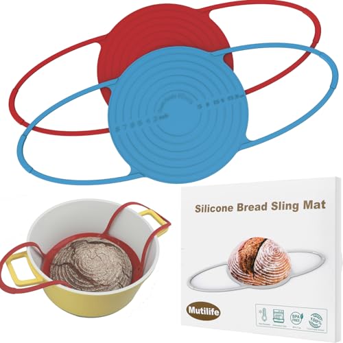 Silicone Bread Sling Dutch Oven - 2 PCS Reusable＆Non Stick ...