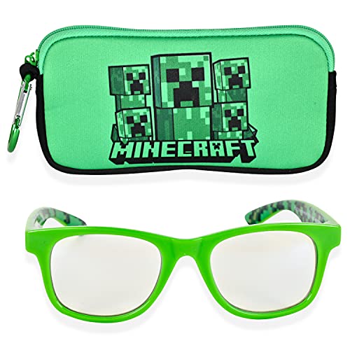 Minecraft Blue Light Blocking Glasses for Kids with Case Boys ...