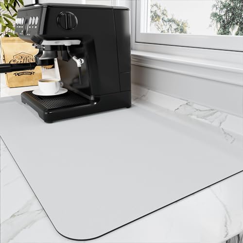 HotLive Coffee Mat - Absorbent Hide Stain Rubber Backed Dish ...