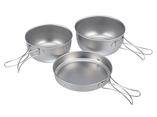 Snow Peak Conjunto de cozinha de titânio com 3 peças ...