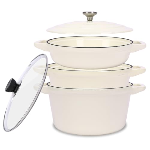 QuliMetal Enameled Cast Iron Set 5-Pc, 10