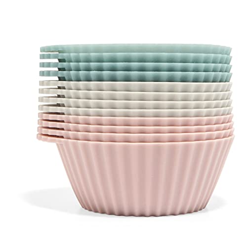 The Silicone Kitchen Reusable Silicone Baking Cups Silicone Muffin Liners ...