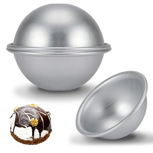 Hapivida Dome Cake Pan, 4in Aluminum Alloy Half Ball Cake ...