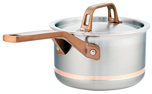 Meyer - CopperClad 5-Ply Copper Core Stainless Steel Saucepan with Lid (1.6L/1.7qt)